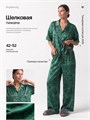 Пижама со штанами шелковая ПижКорРукТигрЗел