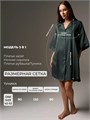 Пижамная рубашка для дома и сна ПижПлатЗелG